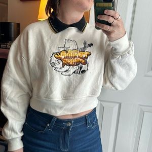 Vintage Cowboy Collard Sweatshirt